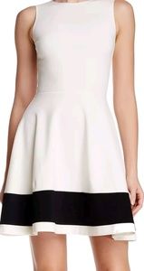 Black & white stripe hem tea dress $50🎉